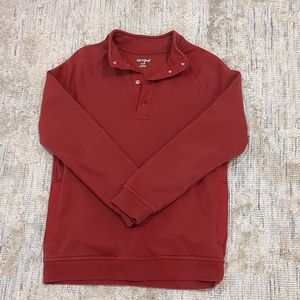 Kids Cat & Jack Sweater, size 16 or XL, maroon, half Button up